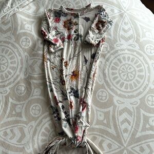 Lou Lou Co. Floral Print Knotted Gown